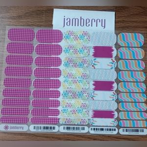 ⚜️ Jamberry Nail Wrap Lot ⚜️ J7 ⚜️ New In Pack ⚜️ 4pks ⚜️ 2files ⚜️